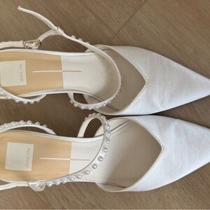 Dolce Vita White Pearl Heels